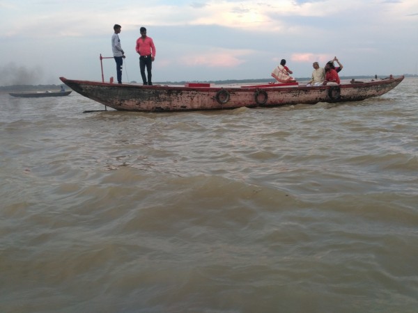 In picture: A boat on the river Ganga in Varanasi. Varanasi