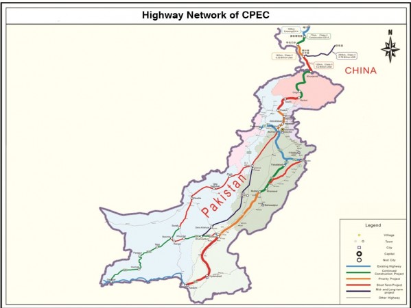 Highway network of CPEC. Highway network of CPEC