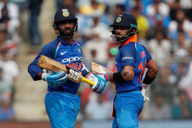 Karthik and Kohli steered India out of trouble in the first ODI on Sunday Dinesh Karthik and Virat Kohli