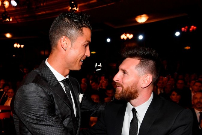 Ronaldo and Messi at The Best FIFA Football Awards ceremony on Monday, October 23 Cristiano Ronaldo and Lionel Messi