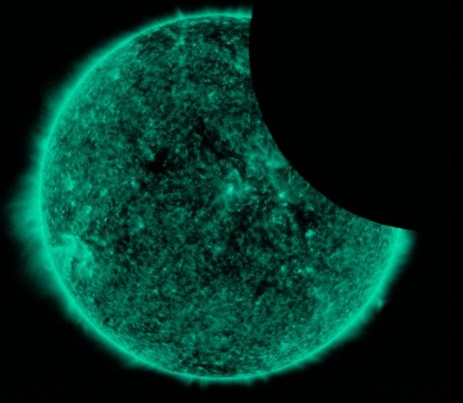 The Moon photobombed and covered about 26 percent of the Sun Sun