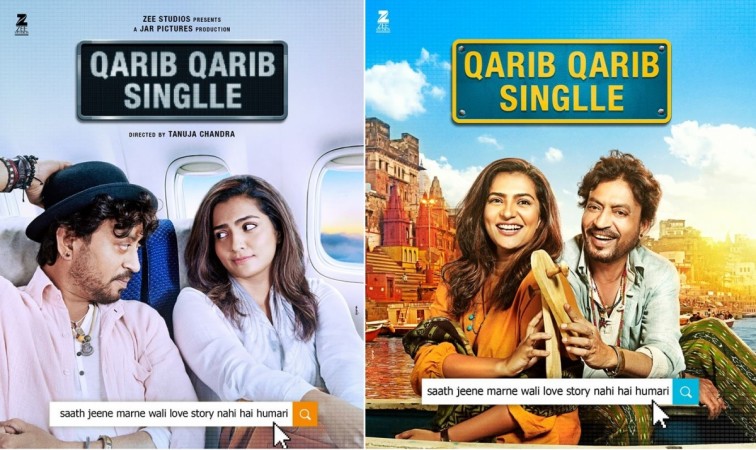 Irrfan Khan and Parvathy in Qarib Qarib Singlle, Parvathy, Qarib Qarib Singlle, Irrfan Khan