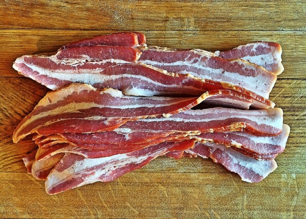 bacon, pork, fats,