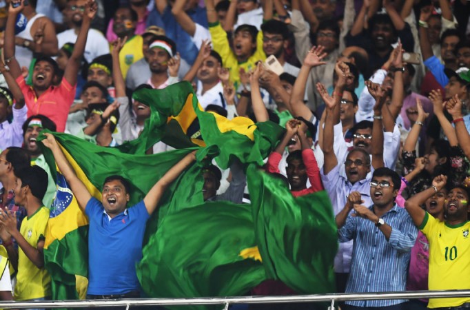 Kolkata crowd were rooting for Brazil throughout the tournament Inida crowd at U17 World Cup