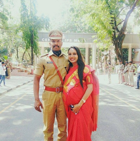 Safeer Karim with wife, Joicy Joyce. Safeer Karim with wife