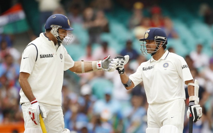 Laxman and Tendulkar during a Test against Australia at Sydney Cricket Ground (SCG) in January 2012. VVS Laxman Sachin Tendulkar