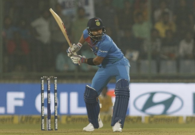 Virat Kohli bats during the 1st T20I against New Zealand in Delhi on Wednesday (November 1). Virat Kohli