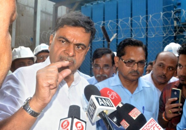 In picture: Minister of State (Independent Charge) for Power and New and Renewable Energy Raj Kumar Singh talks to reporters after visiting of accident site at NTPC, Unchahar, in Uttar Pradesh on November 2, 2017. Power Minister RK Singh