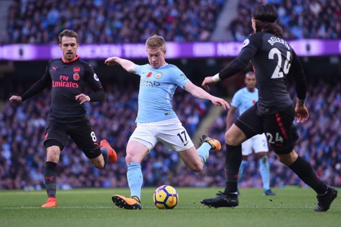 De Bruyne was in top form against Arsenal on Sunday Kevin de Bruyne