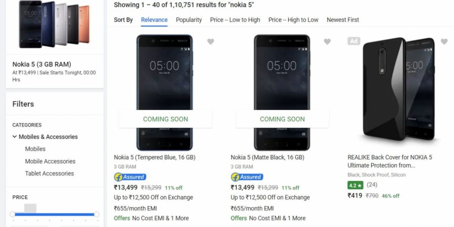 Nokia 5 3GB RAM all set to debut on Flipkart mid-night in India; price, launch offers and more Nokia 5, 3GB RAM, HMD Global Oy, Flipkart, price, specifications, launch offers