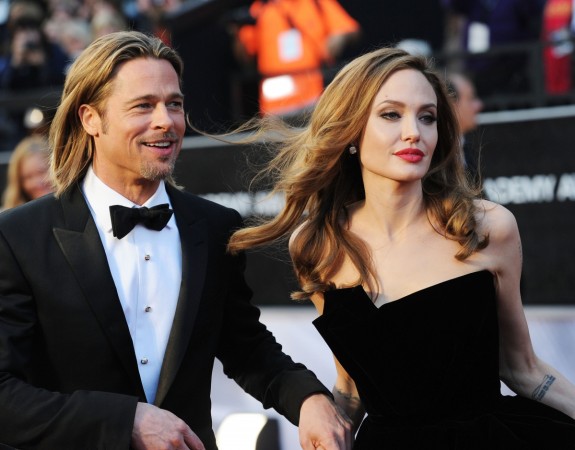 Brad Pitt and Angelina Jolie arrive at the 84th Annual Academy Awards held at the Hollywood & Highland Center on February 26, 2012 Brad Pitt Angelina Jolie