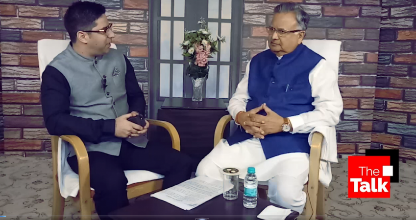 TheTalk: Chief Minister of Chhattisgarh Dr Raman Singh with Danish Manzoor. Raman Singh