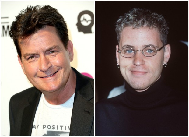 Actor Charlie sheen (L) was recently accused of raping Corey Haim's (R) by the late actor's friend Dominick Brascia. charlie sheen