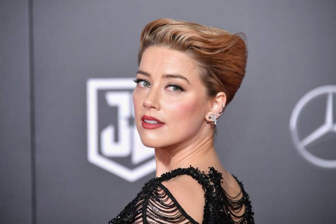Amber Heard at the premiere of Justice League Justice League