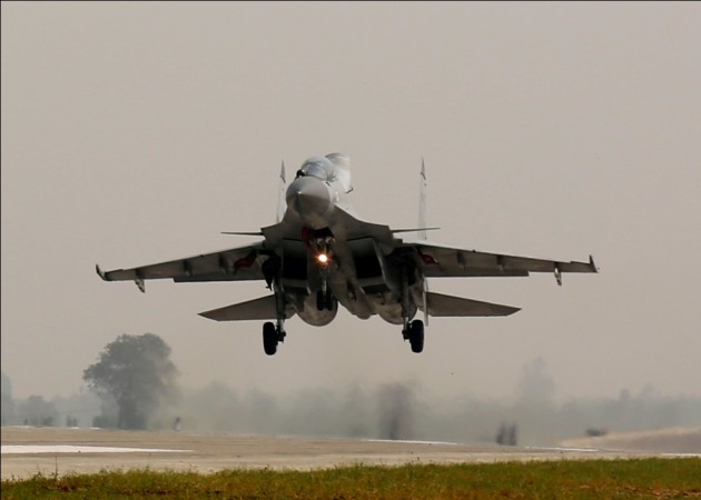 Sukhoi Su-30 fighter aircraft took off from an air base in West Bengal. sukhoi 30