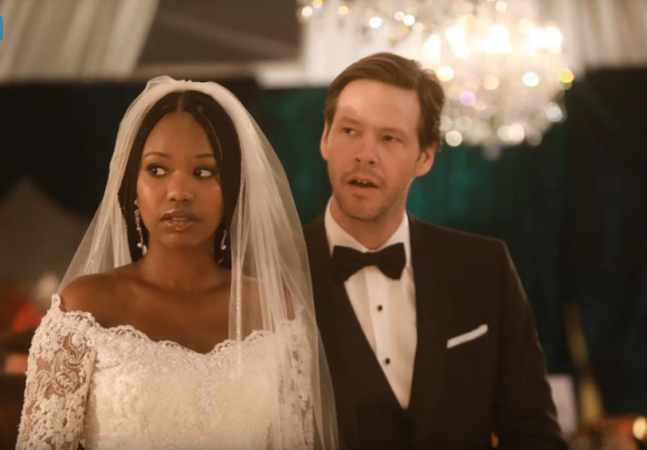 Morgan and Tamra at their wedding. mindy 2