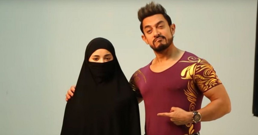 Zaira Wasim and Aamir Khan in Secret Superstar Zaira Wasim in Secret Superstar