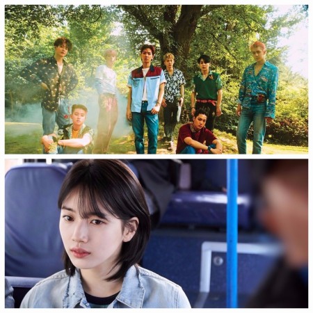 K-Pop group EXO (top) and While You Were Sleeping star Suzy Bae (bottom) are among the winners of Asia Artists Awards 2017. Asia Artist Awards
