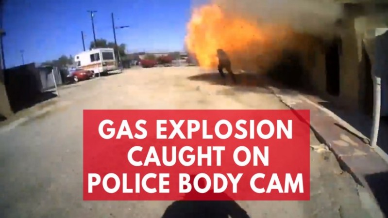 Many people were reportedly injured and have been rushed to a nearby hospital. Body cam captures moment unexpected gas explosion injures Indio police officer