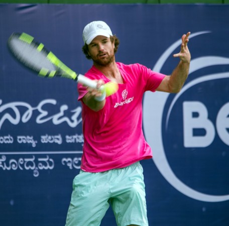 Top seed Blaz Kavcic of Slovia during the practice session ahead of Bengaluru Open ATP Challenger event Blaz Kavcic tennis