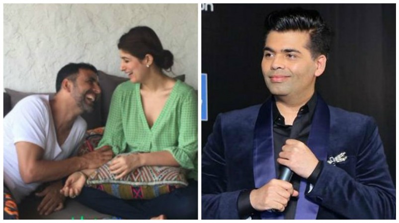 Akshay Kumar, Twinkle Khanna and Karan Johar Akshay Kumar, Twinkle Khanna and Karan Johar