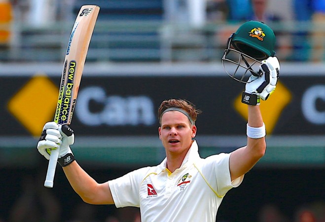 Steve Smith celebrated his 21st Test century in Brisbane last month Steve Smith