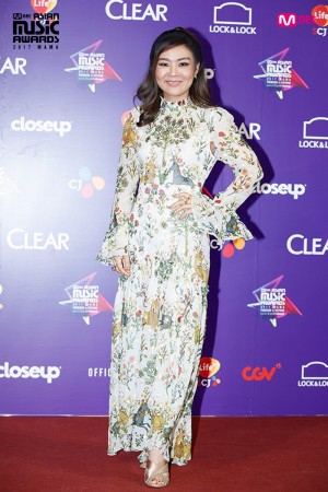 Popular singer Lula at Mnet Asian Music Awards 2017 MAMA 2017