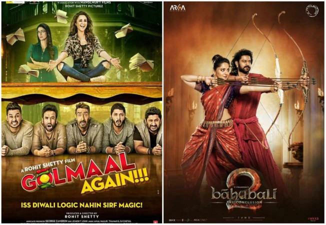 Golmaal Again and Baahubali 2 Golmaal Again and Baahubali 2