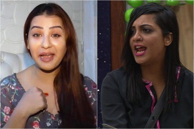 Arshi Khan and Shilpa Shinde Arshi Khan and Shilpa Shinde fight