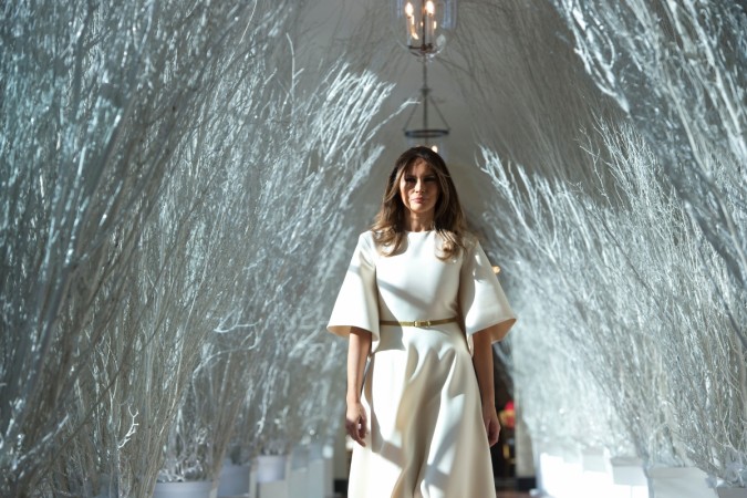 Melania Trump's White House Christmas decor becomes the butt of Twitter trolls. Melania Trump christmas