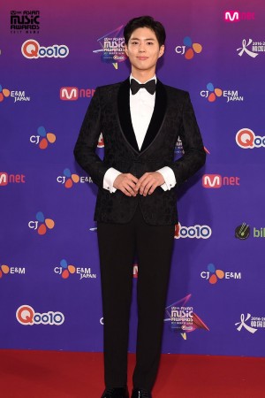 South Korean actor Park Bo Gum at the Mnet Asian Music Awards 2017 in Japan. MAMA 2017