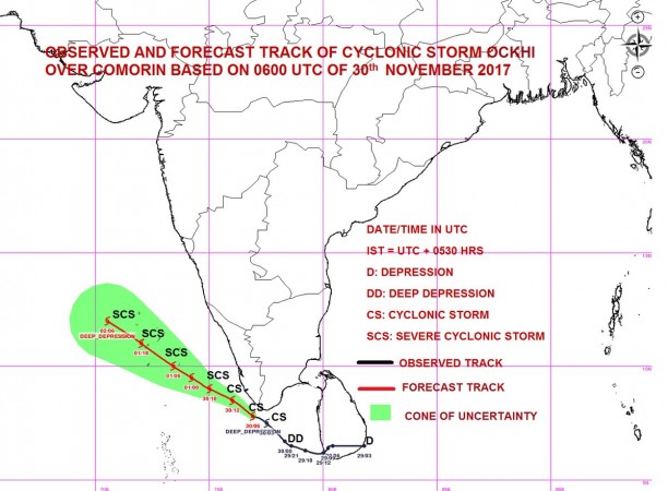 Cyclone Ockhi Kills 5 In South India; IMD Issues 24-hour Rain Warning ...