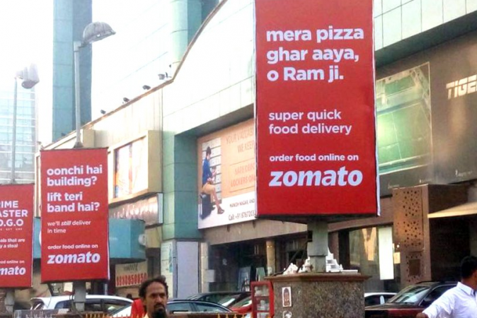 Zomato's creative ad campaign Zomato