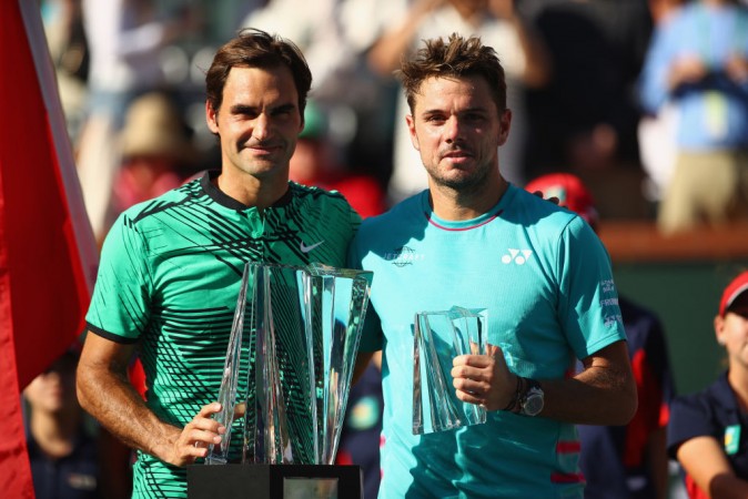 File photo of Federer and Wawrinka Roger Federer and Stanislas Wawrinka
