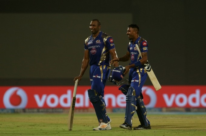 File photo of MI all-rounders Pollard and Pandya Hardik Pandya and Kieron Pollard