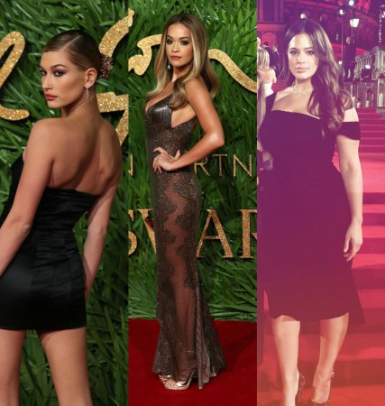 (From L-R) Hailey Baldwin, Rita Ora and Ashley Graham at the Fashion Awards 2017. Hailey Baldwin, Rita Ora and Ashley Graham
