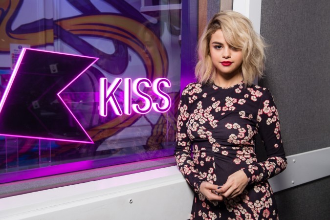 Selena Gomez visits Kiss FM Studio's on December 4, 2017 in London, England. selena