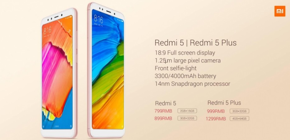 Xiaomi launches Redmi 5, 5 Plus with FullView display: When will Redmi 4 successor come to India? Xiaomi, Redmi 5, Redmi 5 Plus, specifications, features India, launch, price, china, release date