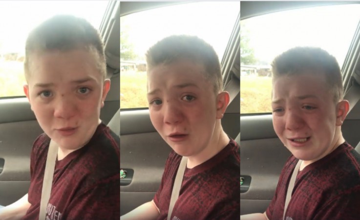 Keaton Jones, Tennessee boy, who shared his heartbreaking experience of being bullied. Katon Jones bullying video