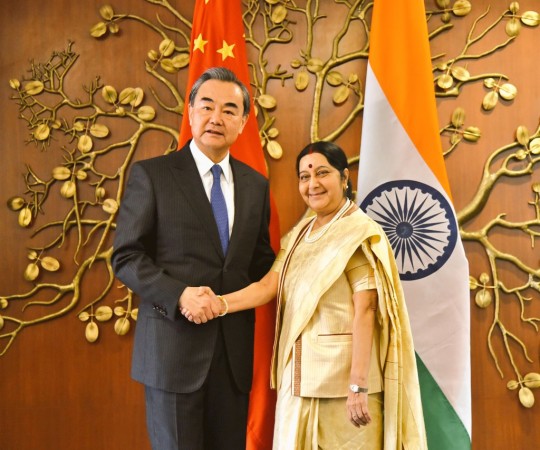 External Affairs Minister Sushma Swaraj on Monday held talks with her Chinese counterpart Wang Yi o Sushma Swaraj and Wang Yi