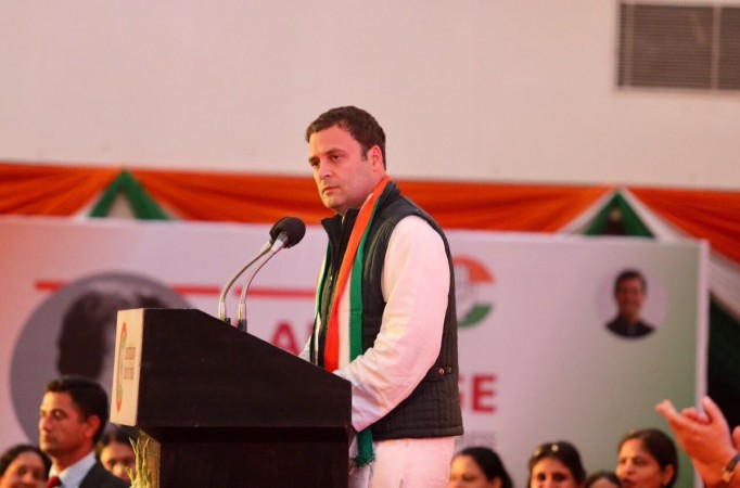 In picture: Congress president-elect Rahul Gandhi at the Congess Mahila Samvad event in Delhi on Wednesday, December 13, 2017. Rahul Gandhi