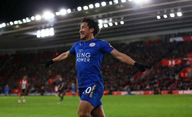 Leicester City FC's Japanese forward Shinji Okazaki shinji okazaki