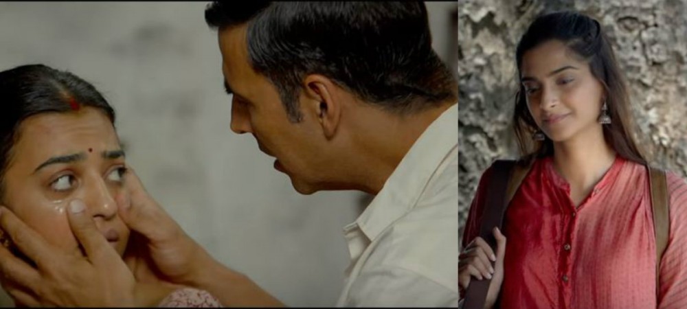 Radhika Apte, Akshay Kumar, Sonam Kapoor in Padman Radhika Apte, Akshay Kumar, Sonam Kapoor in Padman