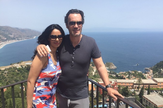Mallika Sherawat and her French boyfriend Cyrille Auxenfans Mallika Sherawat