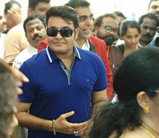 Mohanlal attends a public event in his new Odiyan look Mohanlal