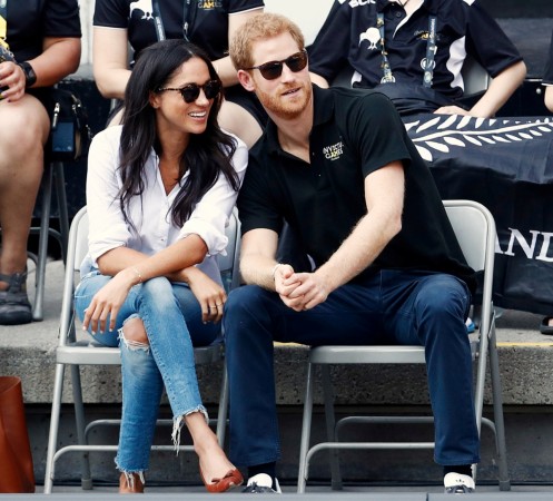 Prince Harry (R) and Meghan Markle at the Invictus Games in Toronto, Ontario, Canada September 25, 2017. Meghan Markle