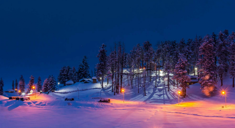 Evening in Gulmarg, Kashmir. kashmir