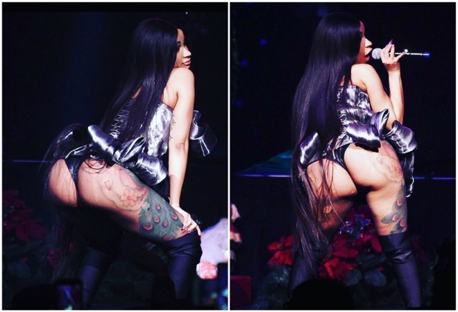 Cardi B twerking on stage. cardi b