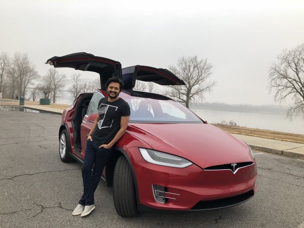 Riteish Deshmukh with his Tesla Model X Riteish Deshmukh with his Tesla Model X