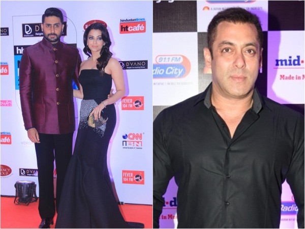 Abhishek Bachchan and Aishwarya Rai Bachchan (left) Salman Khan (right) Abhishek Bachchan and Aishwarya Rai Bachchan (left) Salman Khan (right)